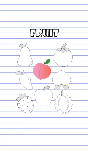 [LINE着せ替え] Fruit On Paper 2 (jp)の画像1