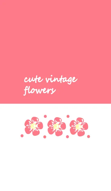 [LINE着せ替え] Cute vintage flower 35 :)の画像1