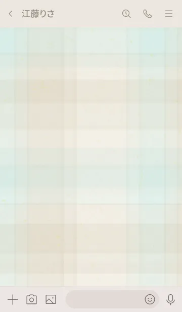 [LINE着せ替え] チェック くすみ グリーン3の画像3
