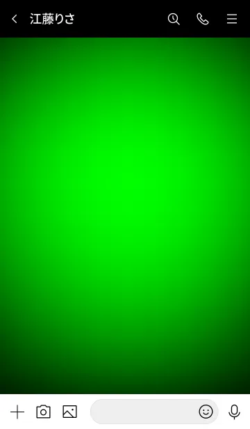 [LINE着せ替え] Green In Black Vr.5 (JP)の画像3