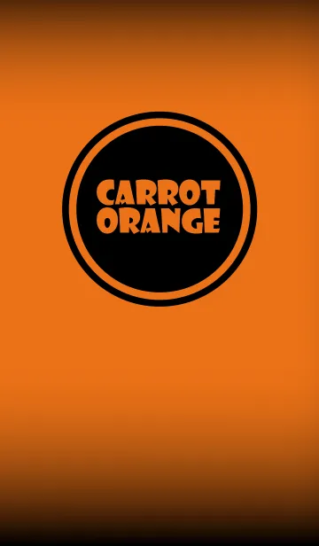 [LINE着せ替え] Simple carrot orange and Black (jp)の画像1