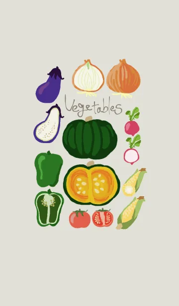 [LINE着せ替え] 可愛い野菜の画像1