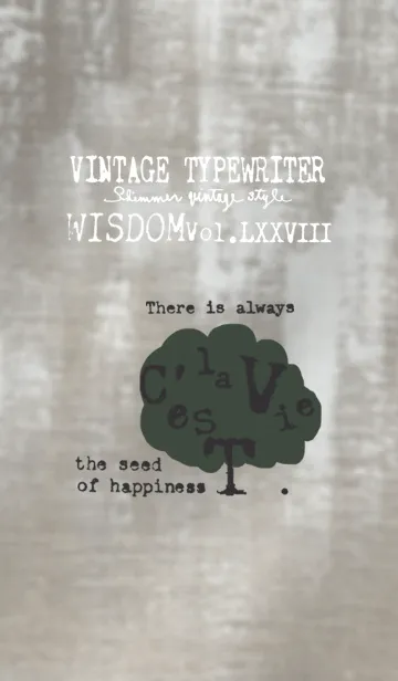 [LINE着せ替え] VINTAGE TYPEWRITER WISDOM Vol.LXXVIIIの画像1