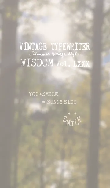 [LINE着せ替え] VINTAGE TYPEWRITER WISDOM Vol.LXXXの画像1