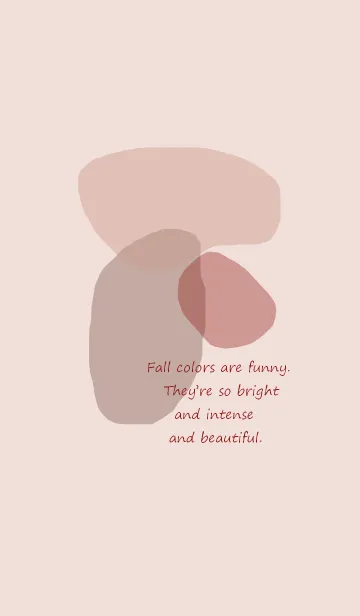 [LINE着せ替え] Fall colors / beige redの画像1