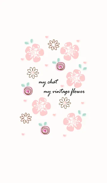 [LINE着せ替え] My chat my vintage flower 16の画像1
