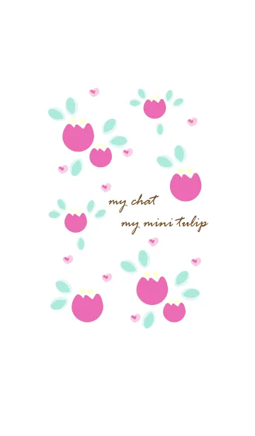 [LINE着せ替え] My chat my mini tuips 17の画像1