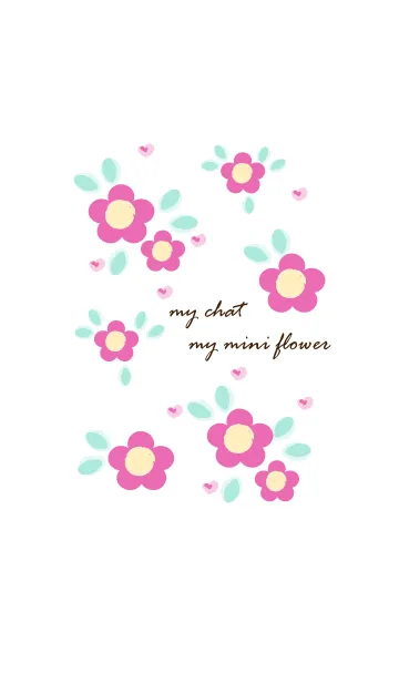[LINE着せ替え] My chat my mini flower 16の画像1