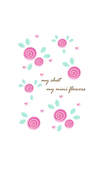 [LINE着せ替え] My chat my mini flowers 16の画像1