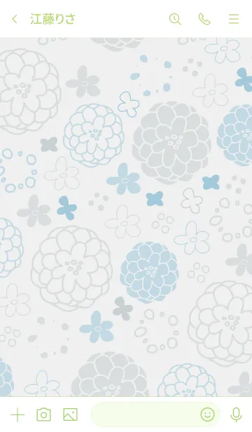 [LINE着せ替え] 大人お花模様18の画像3