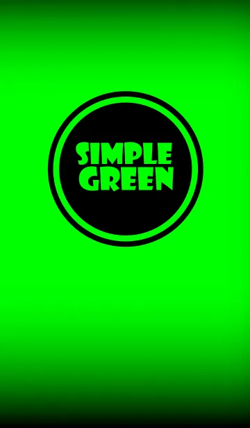 [LINE着せ替え] Simple green and Black v.1 (jp)の画像1