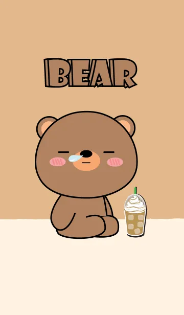 [LINE着せ替え] Sleepy Bear Theme (JP)の画像1