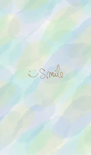 [LINE着せ替え] 水彩滲み緑青色7の画像1