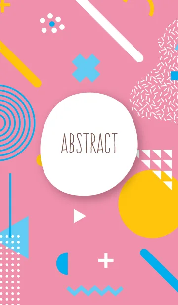 [LINE着せ替え] Abstract Geometric Mauvelous Pinkの画像1