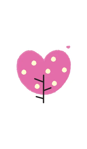 [LINE着せ替え] Lovely heart tree (Crayon version) 24の画像1