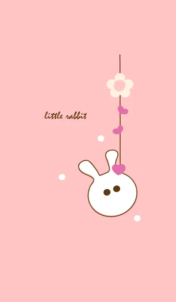 [LINE着せ替え] little rabbit with little heart 36の画像1