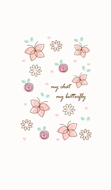 [LINE着せ替え] My chat my butterfly 7の画像1