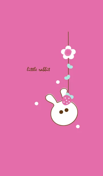 [LINE着せ替え] little rabbit with little strawberry 43の画像1