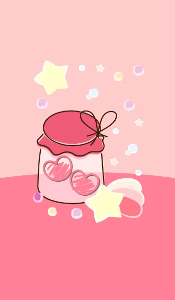 [LINE着せ替え] mini heart in the little jar 7の画像1