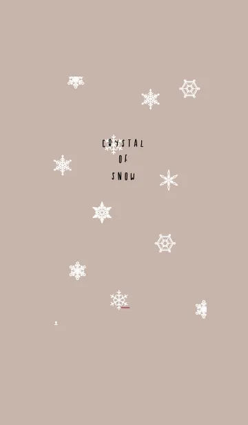 [LINE着せ替え] ボルドー : シンプルかわいい雪結晶の画像1