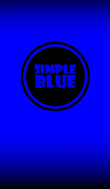 [LINE着せ替え] Simple blue and Black (jp)の画像1