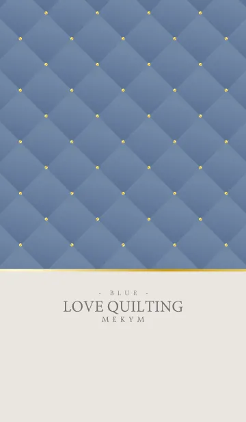 [LINE着せ替え] LOVE QUILTING -DUSKY BLUE-の画像1