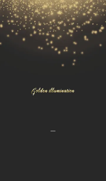 [LINE着せ替え] ブラック : イルミネーションの画像1