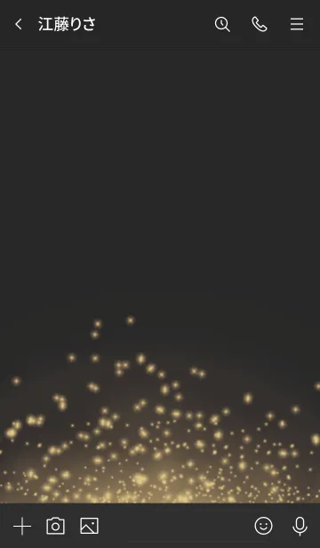 [LINE着せ替え] ブラック : イルミネーションの画像3