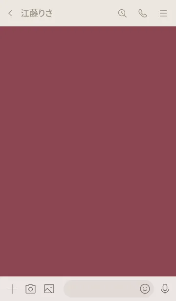 [LINE着せ替え] 大人のシンプルハート =bordeaux beige=の画像3