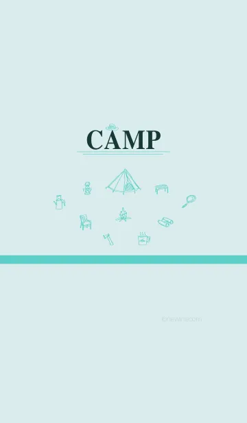 [LINE着せ替え] CAMP antique greenの画像1