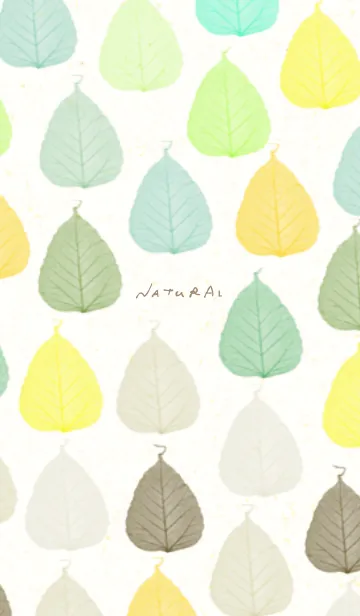 [LINE着せ替え] 葉っぱ 茶 緑10の画像1