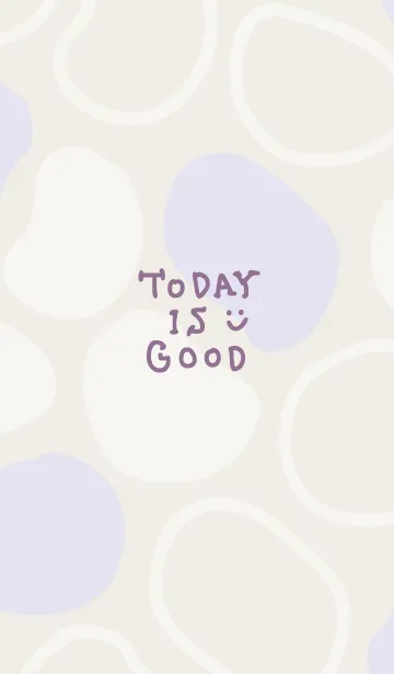 [LINE着せ替え] シンプル3カラー 有機的な丸 パープル5の画像1