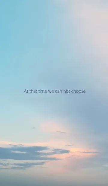 [LINE着せ替え] その時は選べないの画像1