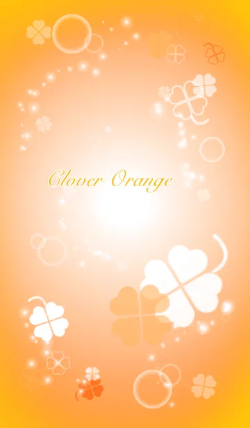 [LINE着せ替え] clover orange verの画像1