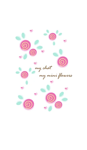 [LINE着せ替え] My chat my mini flowers 17の画像1