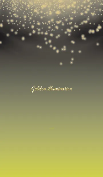 [LINE着せ替え] ブラックとイエロー : イルミネーションの画像1