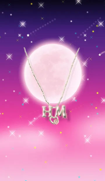 [LINE着せ替え] イニシャル H&M(ストロベリームーン)の画像1