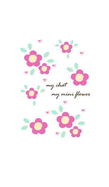 [LINE着せ替え] My chat my mini flower 17の画像1
