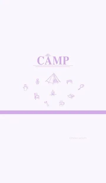 [LINE着せ替え] CAMP lavender purpleの画像1