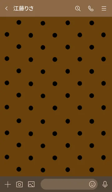 [LINE着せ替え] シンプル ドット 020の画像3