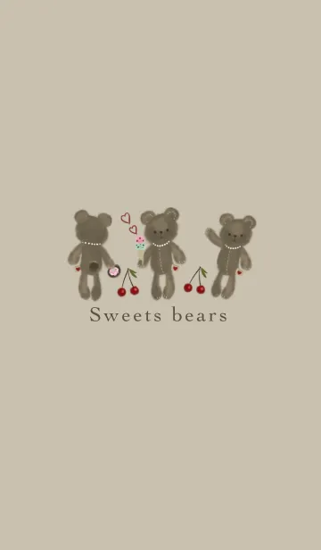 [LINE着せ替え] Sweets bearsの画像1