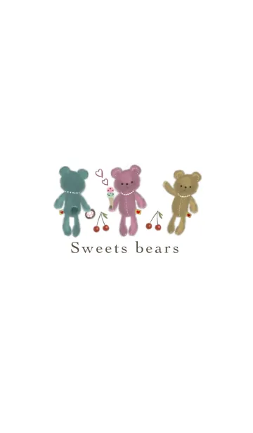 [LINE着せ替え] Sweets bears 〜colorful〜の画像1