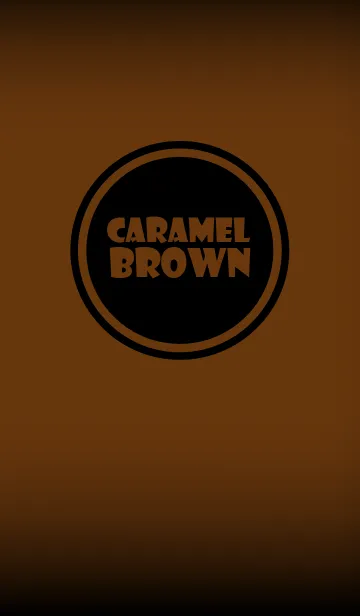 [LINE着せ替え] Simple caramel brown and Black (jp)の画像1