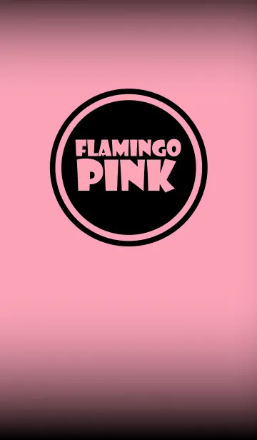 [LINE着せ替え] Simple flamingo pink and Black (jp)の画像1