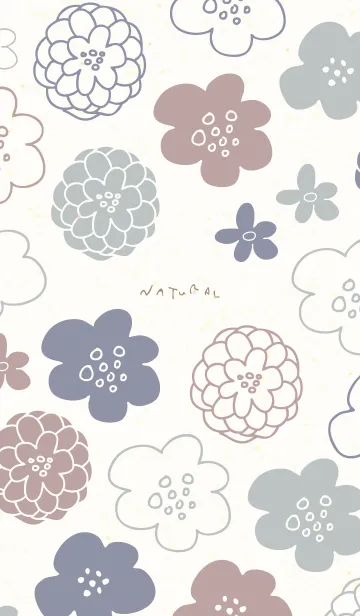 [LINE着せ替え] 花々くすみ和紙15の画像1