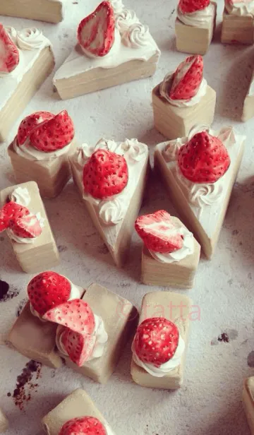 [LINE着せ替え] 苺のケーキの画像1