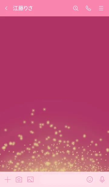 [LINE着せ替え] ピンク : イルミネーションの画像3