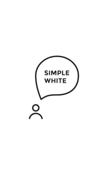 [LINE着せ替え] シンプル / 無地ホワイトの画像1