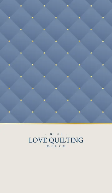 [LINE着せ替え] LOVE QUILTING -DUSKY BLUE- 2の画像1