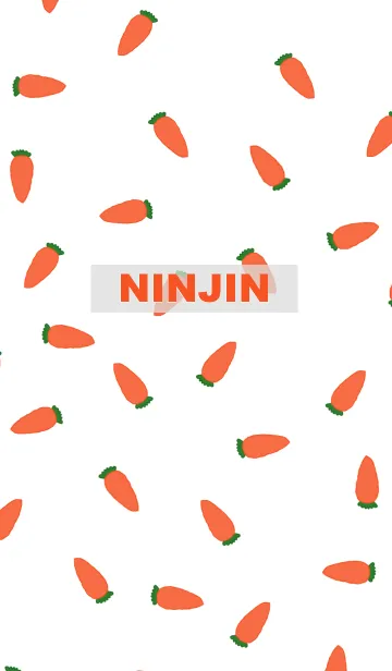 [LINE着せ替え] ninjin pattern/ orange2の画像1